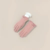 Pink thickened plush gloves for women, warm and comfortable, suitable for daily use in autumn and winter Specification image